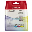 Tusz  Canon  CLI521 do iP-3600/4600, MP-540/620/630/980 | 3 x 9 ml | CMY
