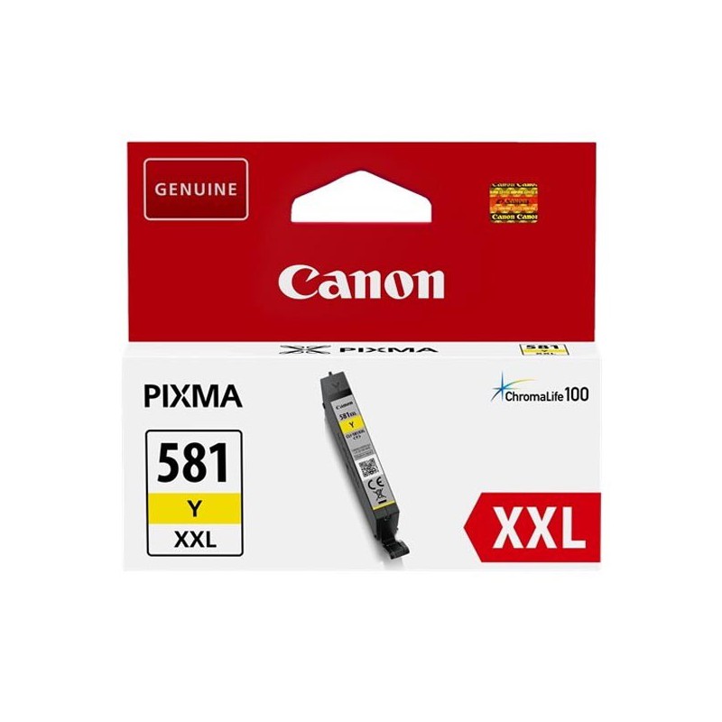 Tusz Canon CLI-581Y XXL  do  Pixma TR7550/TR8550/TS6150 | 11,7ml | yellow