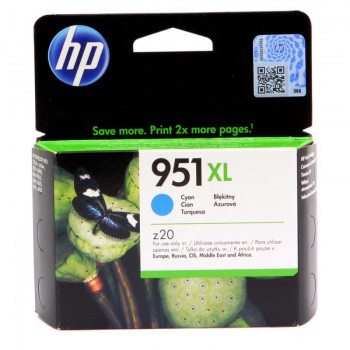 Tusz HP 951XL do Officejet Pro 8100/8600/8610/8620 | 1 500 str. | cyan