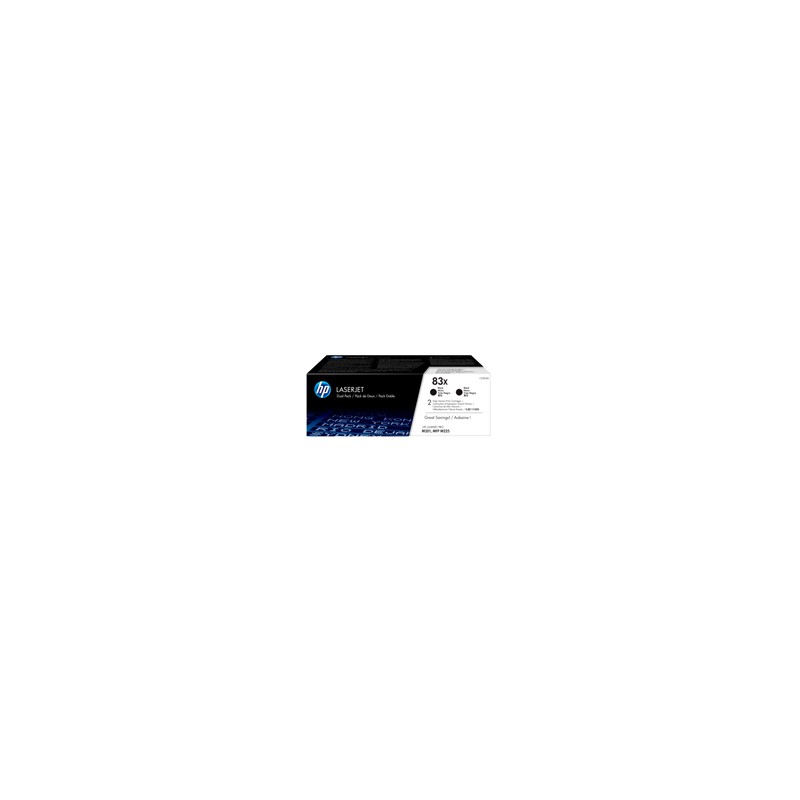 Toner HP 83X do LaserJet Pro M201/225 | 2x 2 200 str. | black